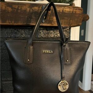 Furla Black Leather Bag